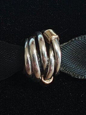 Authentic Pandora Retired Silver Rope with 14K Gold Bead – 790251